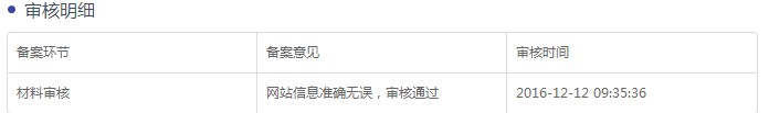 公安備案審核明細